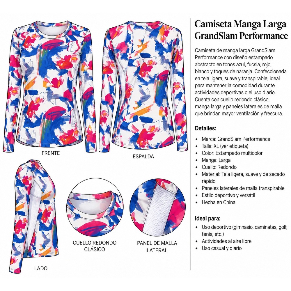 Camiseta de manga larga GrandSlam Performance